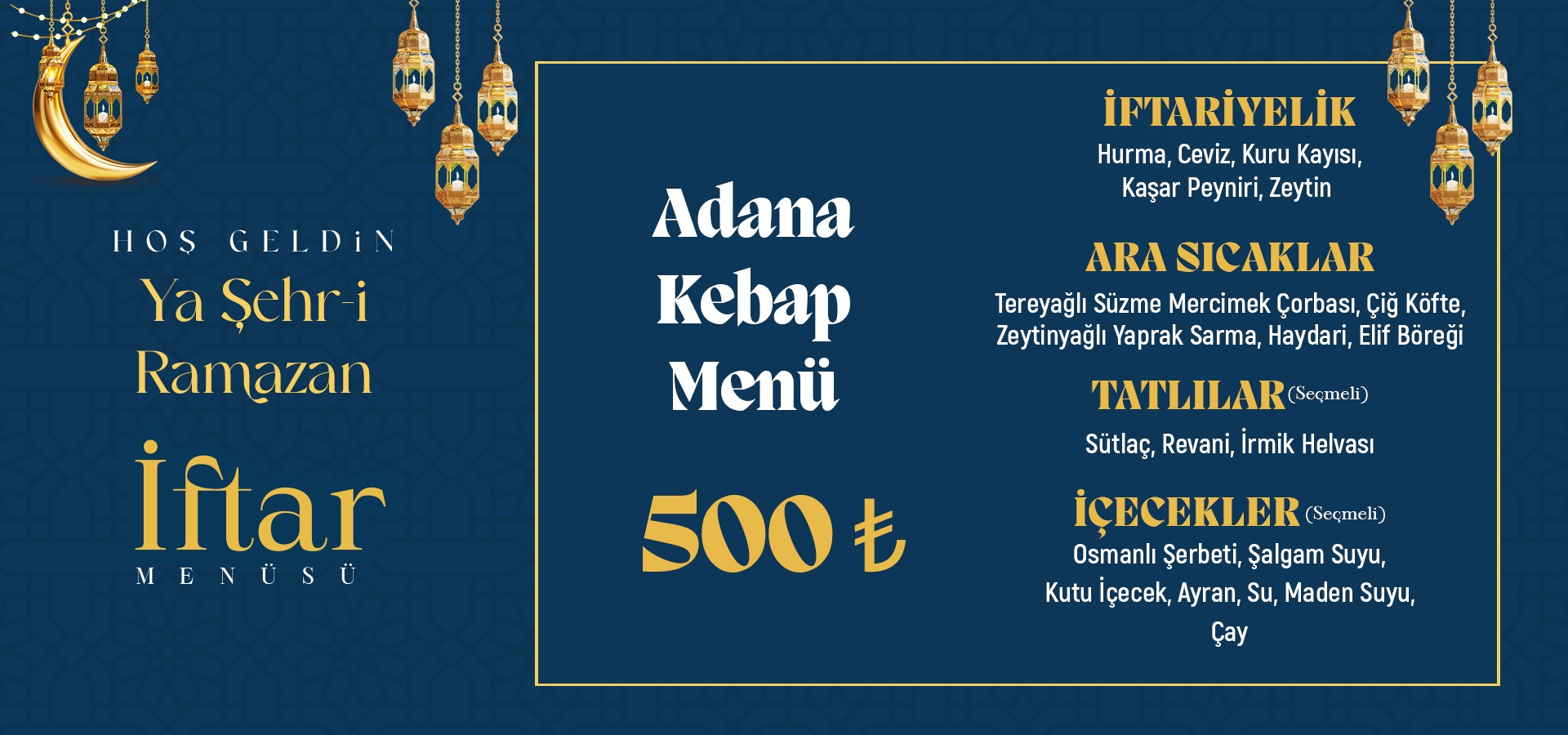 Adana Kebap Menü